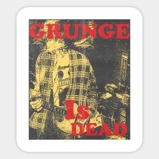 vintage grunge is dead Sticker